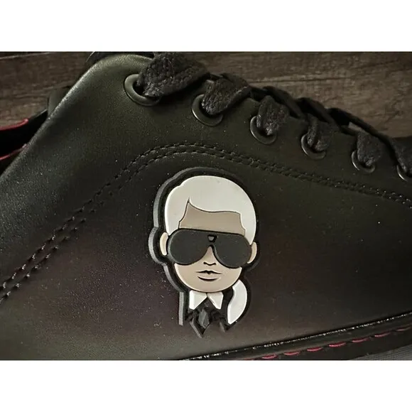 NWOB KARL LAGERFELD PARIS Men's SHOES 12 M Phylon Sole Leather Sneaker LIGHT