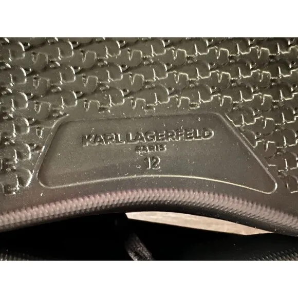 NWOB KARL LAGERFELD PARIS Men's SHOES 12 M Phylon Sole Leather Sneaker LIGHT
