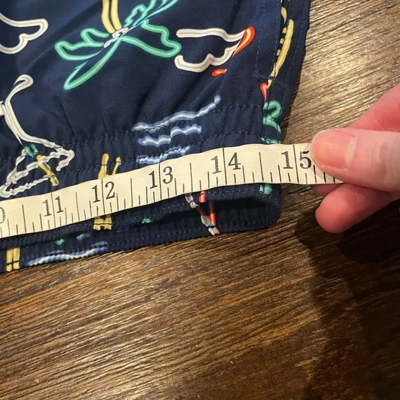 NWOT Chubbies Men's M Neon Lights 4.5-5&quot; Classic Swim Trunk Navy Graphic Print