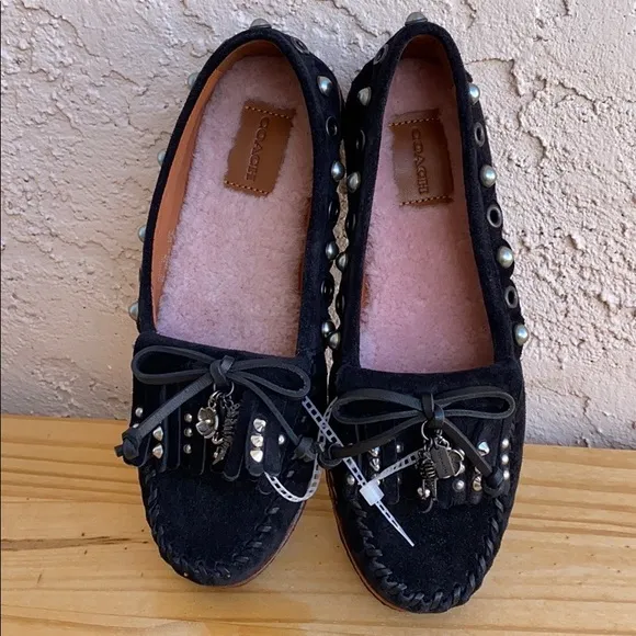 NWOT COACH Roccasin slip on shoes