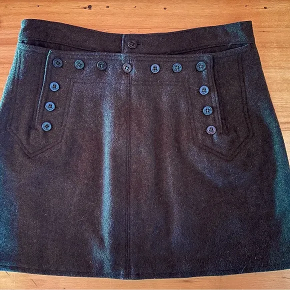 💚NWOT green Vintage Abercrombie &amp; Fitch wool blend mini, size Medium