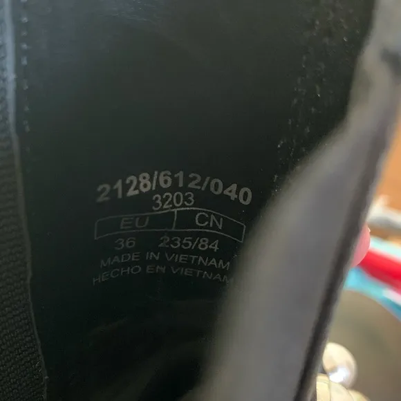 NWOT- Zara Black Pearl Strap Low Heeled Leather Boot Size EU 36 - US 6. 2128/612