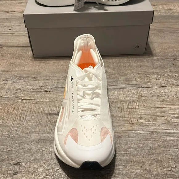 NWT Adidas by Stella McCartney Ultraboost 5 Shoes - White/Orange - IE8770