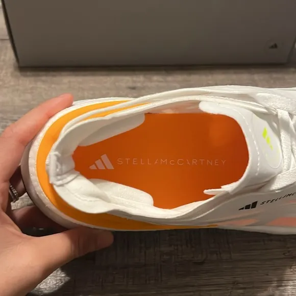 NWT Adidas by Stella McCartney Ultraboost 5 Shoes - White/Orange - IE8770