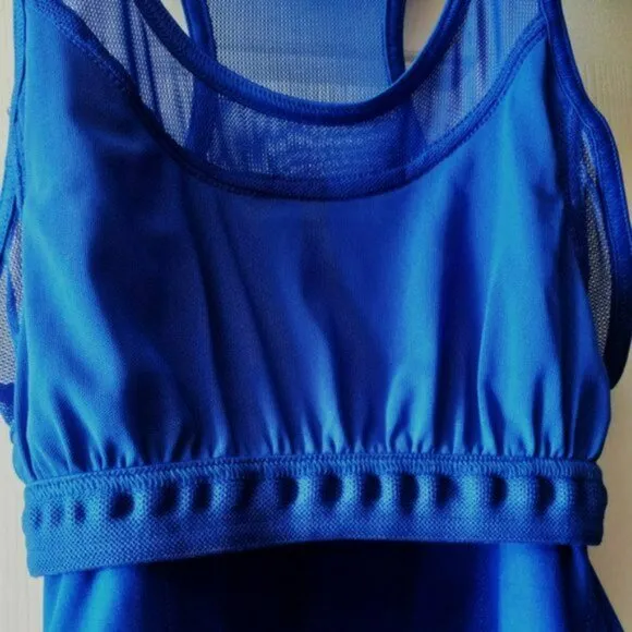 NWT ADIDAS Stella McCartney Blue Tennis Dress w/ Bra skirt XS