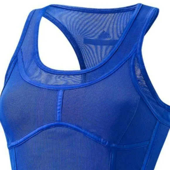 NWT ADIDAS Stella McCartney Blue Tennis Dress w/ Bra skirt XS
