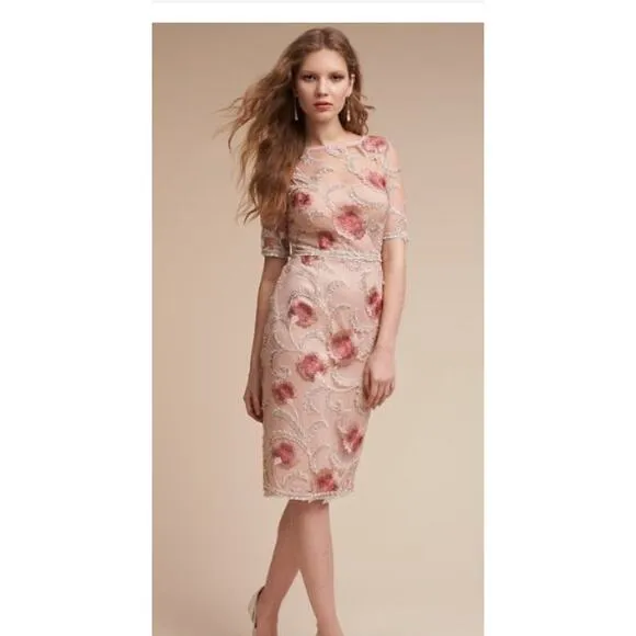 NWT Adrianna papell spring bloom embroidered Sheath dress, Size‎ 6