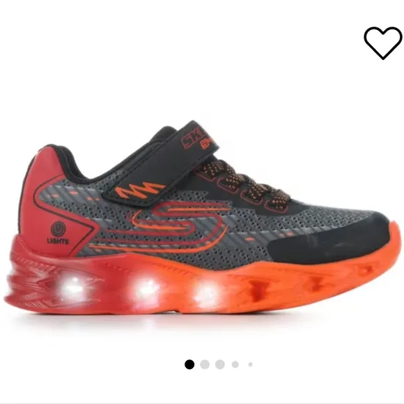 NWT Boys' Skechers Vortex 2.0 Ombre Light-Up Shoes Sz 2
