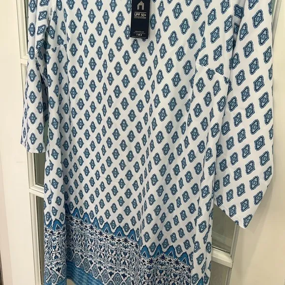 NWT Cabana Life Seascape Cabana Shift Dress | L