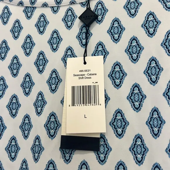 NWT Cabana Life Seascape Cabana Shift Dress | L