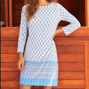 NWT Cabana Life Seascape Cabana Shift Dress | L