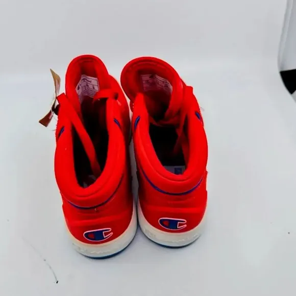 NWT Champion 3 On 3 SP Basketball Shoes High Top Lace Up Mesh Red Mens Size 10M
