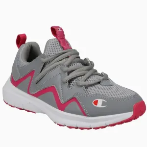 NWT-Champion® Ripple A Kids' Sneakers-Style:RIPPLE A-Color:Grey/Fuchsia.
