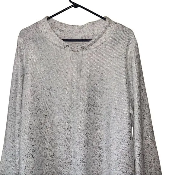 NWT Chico's Womens Shine Bright Pullover Top in Antique White Size 3 (XL)