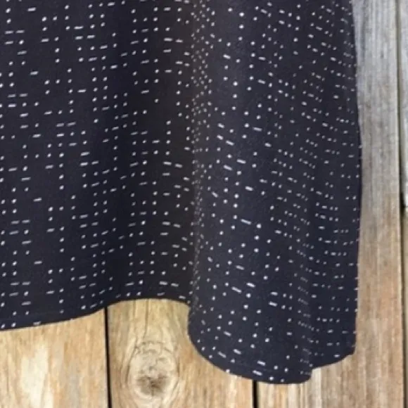 NWT Eileen Fisher Morse Code Shift Dress Tencel Lyocell Viscose Graphite Gray XS