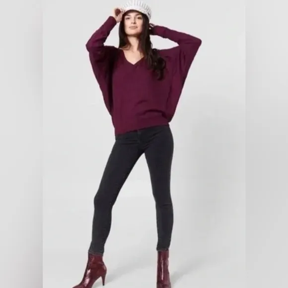 NWT Free People Santa Clara Oversized Thermal Shirt