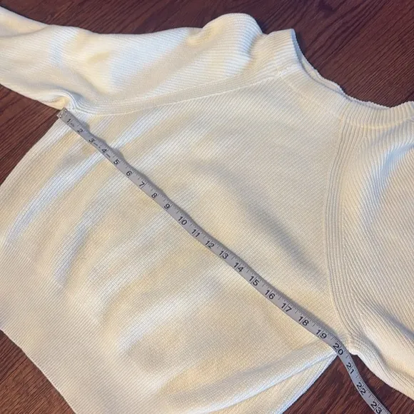NWT FREE PEOPLE women’s cotton ribbed sweater boat neck slouch long sleeve L wht