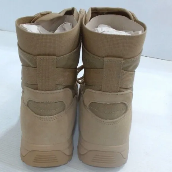 NWT FREE SOLDIER SUEDE LEATHER MILITARY TACTICAL WATERPROOF COMBAT BOOTS 8