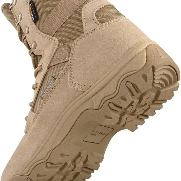 NWT FREE SOLDIER SUEDE LEATHER MILITARY TACTICAL WATERPROOF COMBAT BOOTS 8