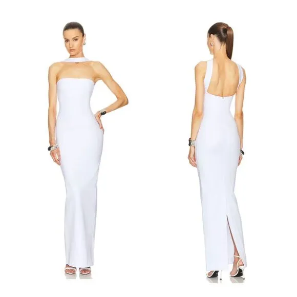 NWT Helsa The Stephanie Dress in White Size S $298