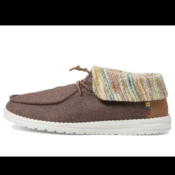 NWT Hey Dude Wendy Wooly Twill Fold Boot