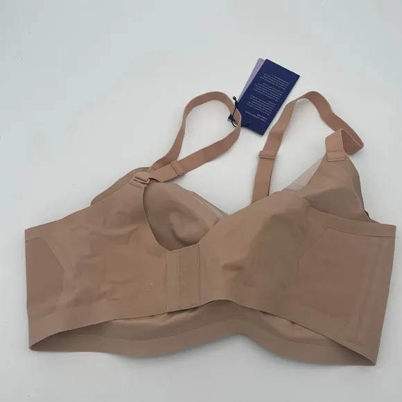 NWT Honeylove Brown Liftwear Crossover Adjustable Straps Seamless Bra 1X