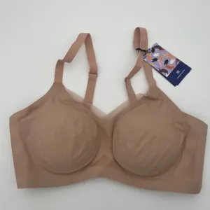 NWT Honeylove Brown Liftwear Crossover Adjustable Straps Seamless Bra 1X