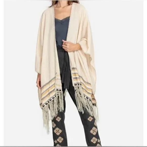 NWT! JOHNNY WAS Aro Poncho One Size