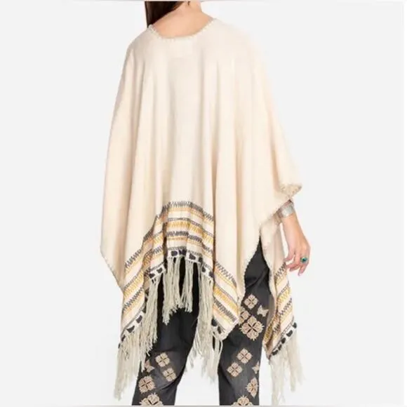 NWT! JOHNNY WAS Aro Poncho One Size