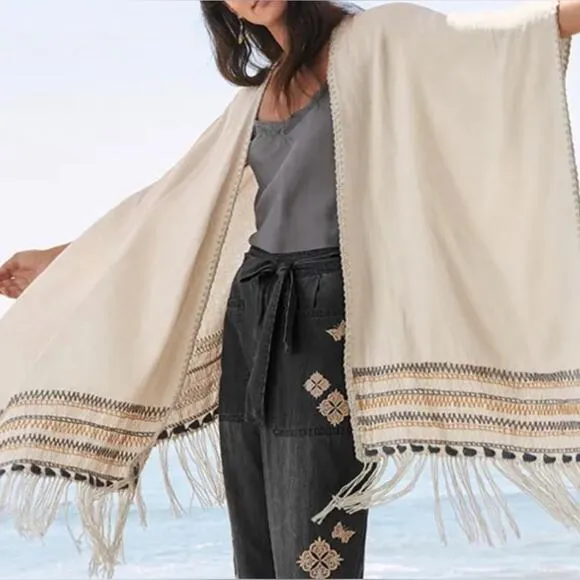 NWT! JOHNNY WAS Aro Poncho One Size
