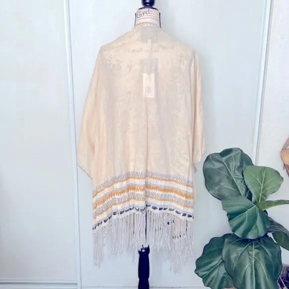 NWT! JOHNNY WAS Aro Poncho One Size