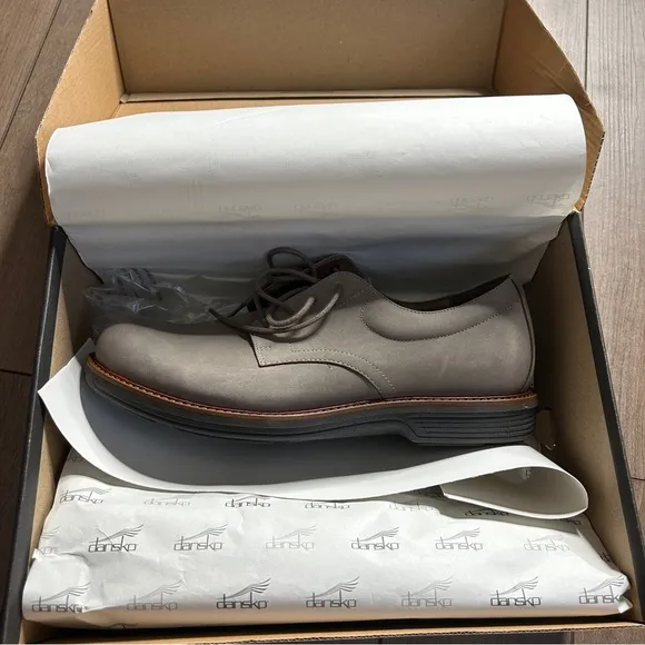 NWT Men’s Dansko Josh Oxford Shoes Milled Nubuck