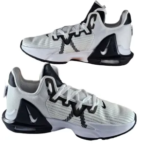 NWT Nike LeBron Witness 6 Men's Size 12 White and Black Basketball Sneaker Shoes