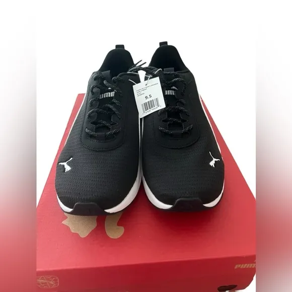 NWT Puma Men’s Zip C Black/White Athletic Shoes in size 9.5