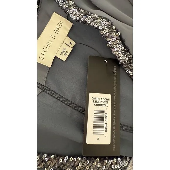 NWT SACHIN &amp; BABI Dorthea Gown Size 8