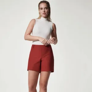 NWT SPANXSunshine Shorts, 6&quot; COLOR: DARK CHERRY UPF 50 