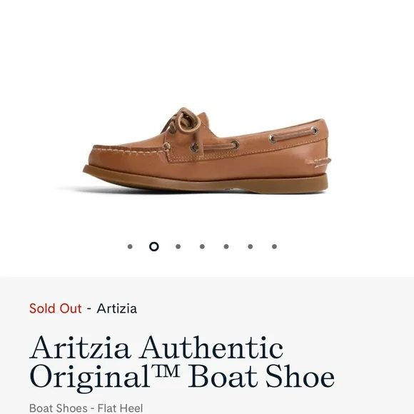 NWT: Sperry x Aritzia Authentic Original™ Brown Boat Shoe
