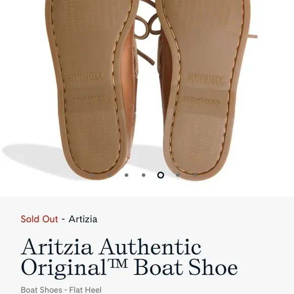 NWT: Sperry x Aritzia Authentic Original™ Brown Boat Shoe