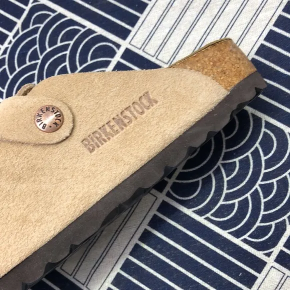 🌟NWT - Women's Latte Cream Suede Birkenstock Boston Shoes - Narrow Fit
