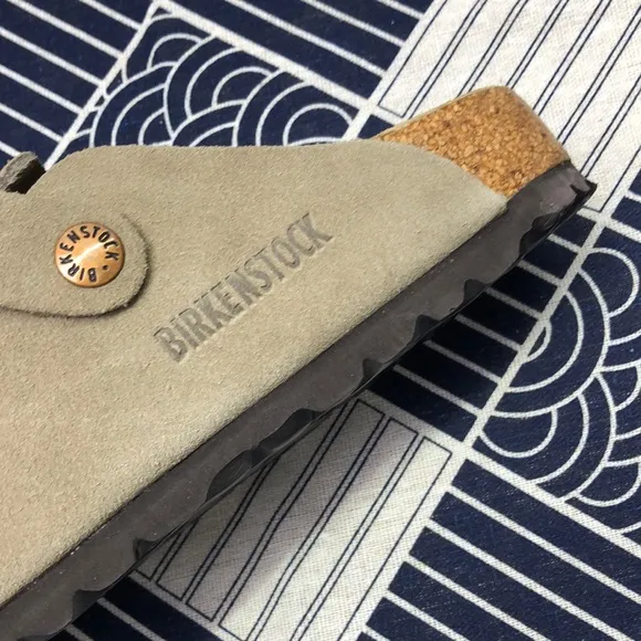 🌟NWT - Women's Taupe Suede Birkenstock Boston Shoes - Narrow Fit