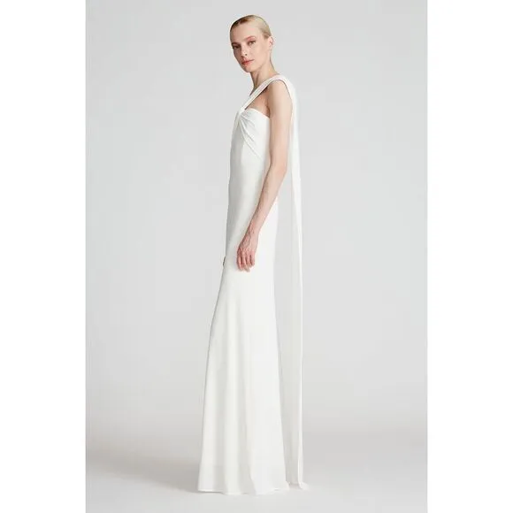 NWT HALSTON BLAINE JERSEY TWIST GOWN SIZE 10 $495