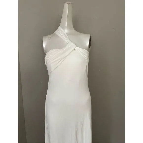 NWT HALSTON BLAINE JERSEY TWIST GOWN SIZE 10 $495