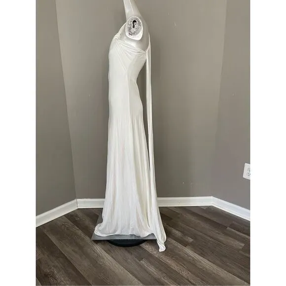 NWT HALSTON BLAINE JERSEY TWIST GOWN SIZE 10 $495