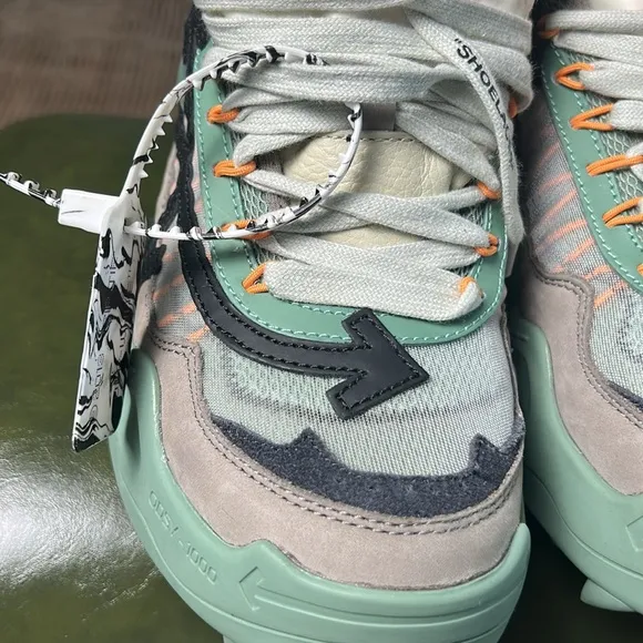 Off-White Multicolor Mesh and Leather Odsy 1000 Sneakers size 39