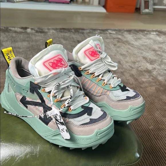 Off-White Multicolor Mesh and Leather Odsy 1000 Sneakers size 39
