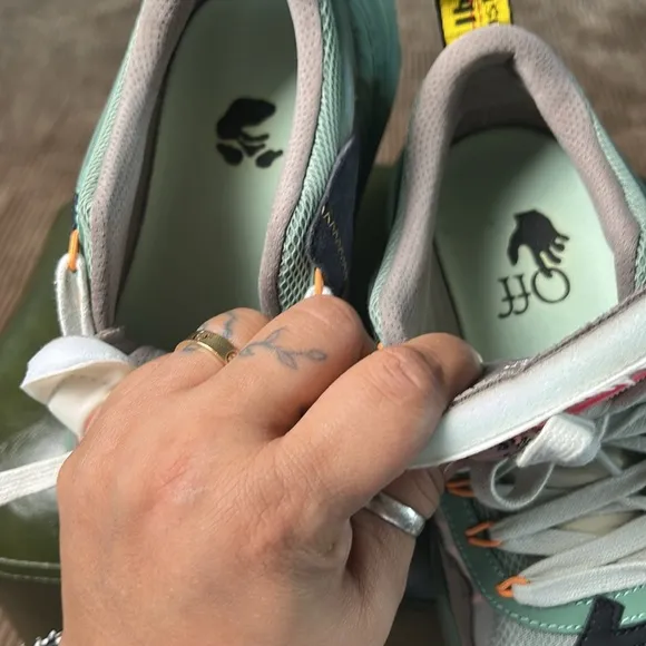 Off-White Multicolor Mesh and Leather Odsy 1000 Sneakers size 39