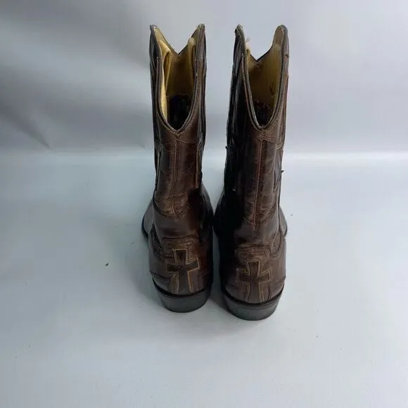 Old Gringo YIPPEE KIYAY Women’s Cowboy Boots Size‎ 7 B Distressed Cross