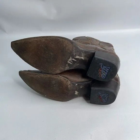 Old Gringo YIPPEE KIYAY Women’s Cowboy Boots Size‎ 7 B Distressed Cross