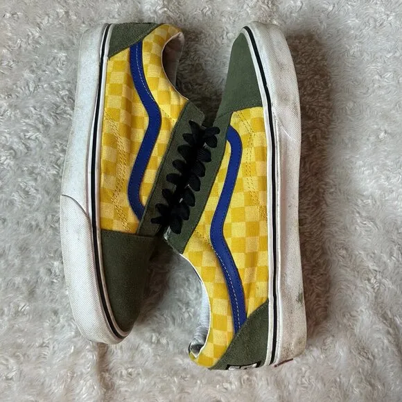 Old Skool 'OTW Rally‎ - Yellow Green' Vans shoe US size 10.5 Men, 12 Women