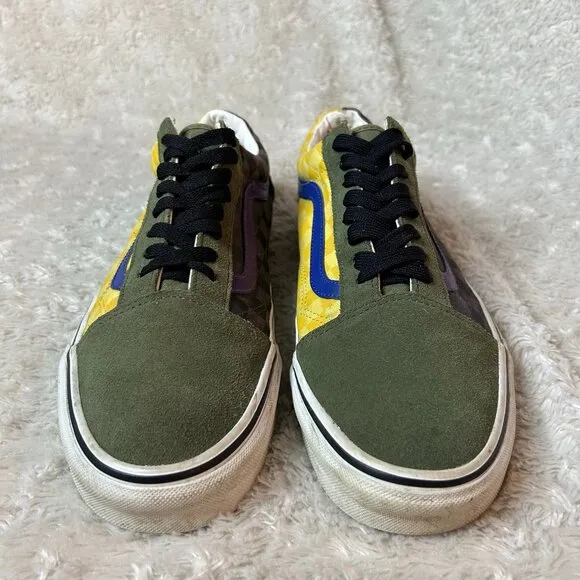 Old Skool 'OTW Rally‎ - Yellow Green' Vans shoe US size 10.5 Men, 12 Women